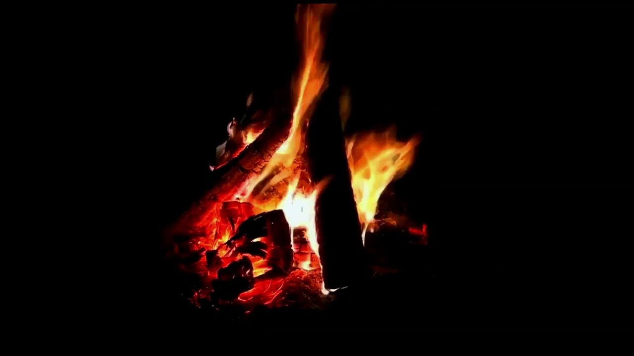 Can’t Sleep? Campfire for 30 Min 🔥 Then Dark Screen for Deep Sleep (1 Hour)