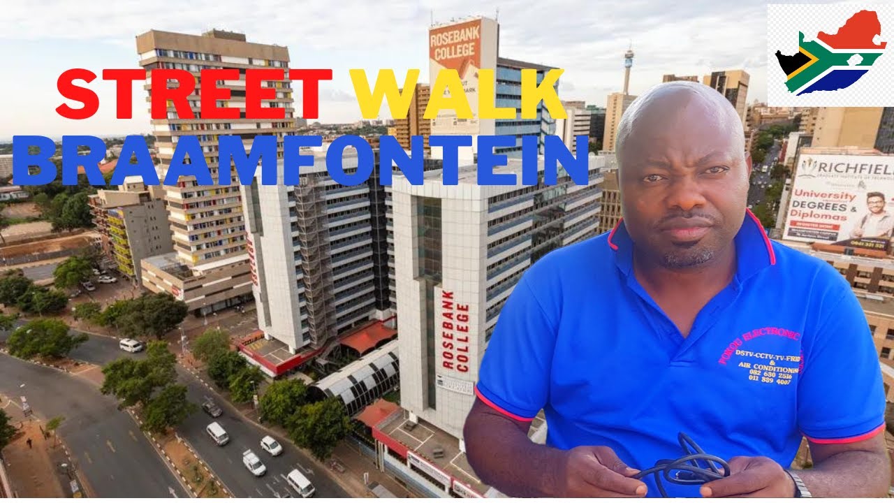 life on the street of braamfontein johannesburg sourh africa