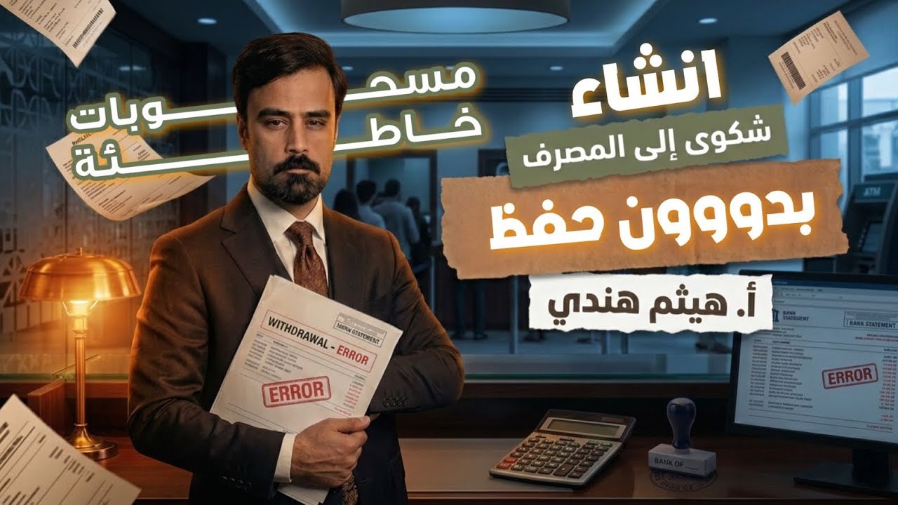 انشاء مسحوبات خاطئة بدون حفظ || يونت 6 || منهج جديد