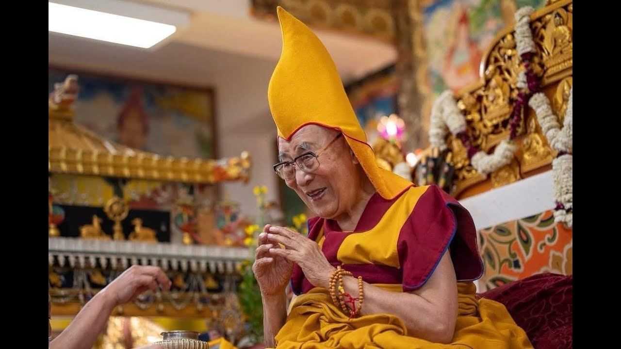 Long Life Ceremony offered to HH the Dalai Lama by Nechung Monastery at his residence 03/24/2025