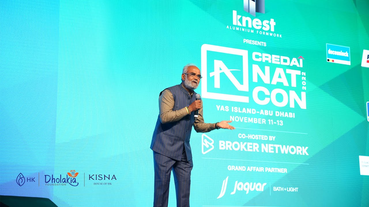 Savjibhai Dholakia at Credai Natcon 2022 held at Abu Dhabi, United Arab Emirates