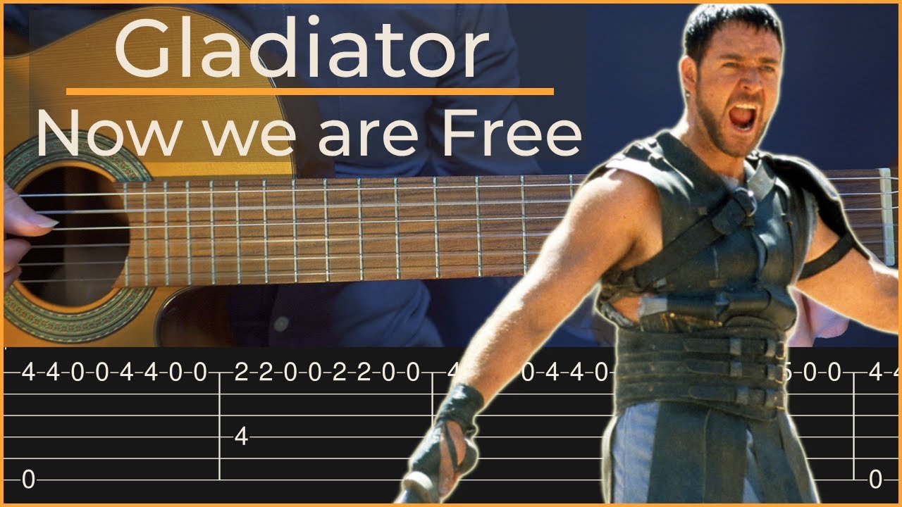 Gladiator - Now we are Free (Simple Guitar Tab)