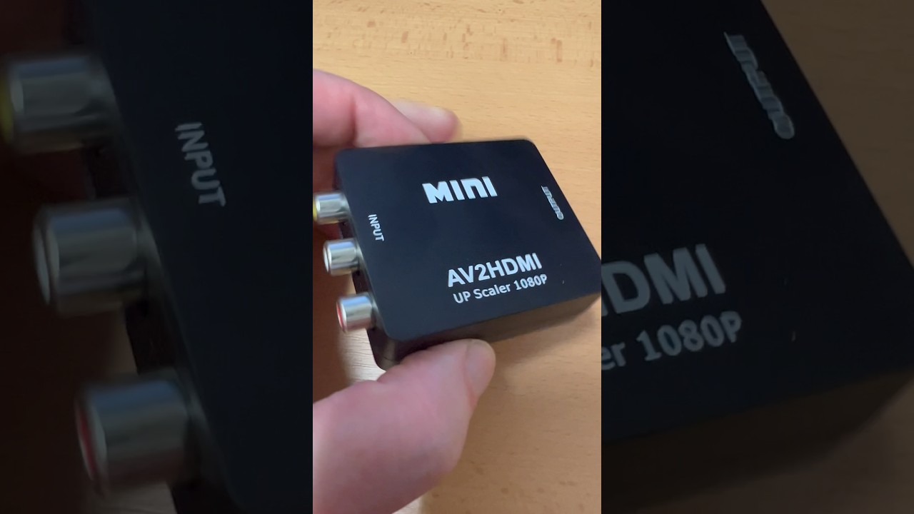 AV to HDMI converter #hdmiadapter #avtohdmi #retrogaming