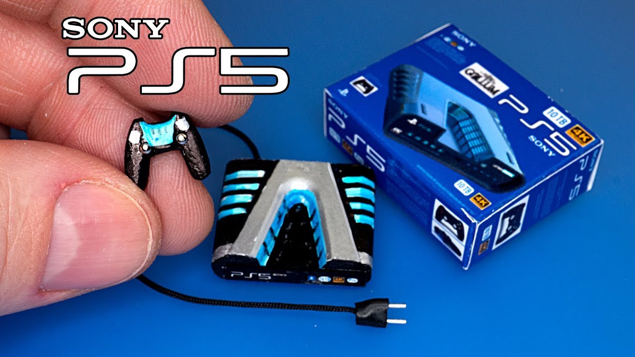 Как сделать мини SONY PS 5 с коробкой.
