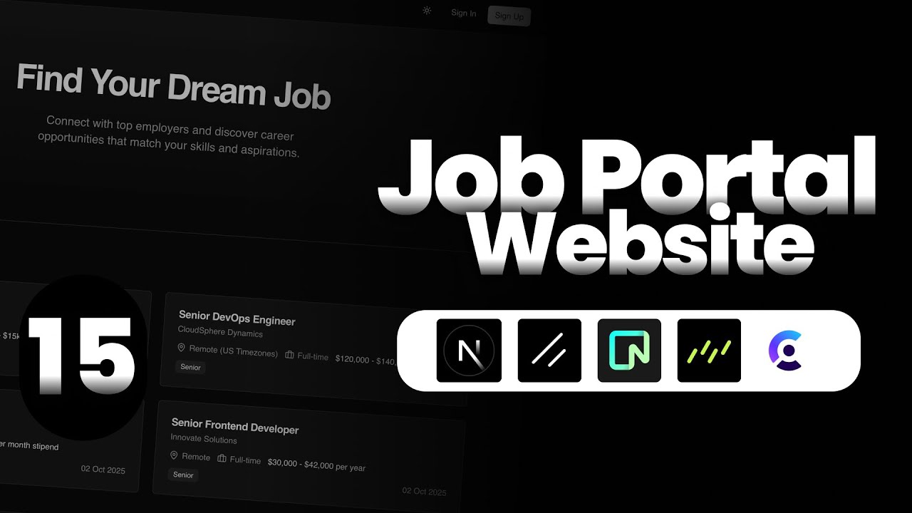 Создание портала вакансий | Учебное пособие по Next.js 15 с использованием Clerk, Drizzle и Neon ...