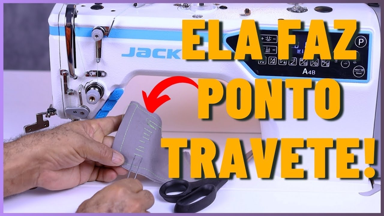 Como Fazer o Ponto TRAVETE na Reta Industrial JACK?