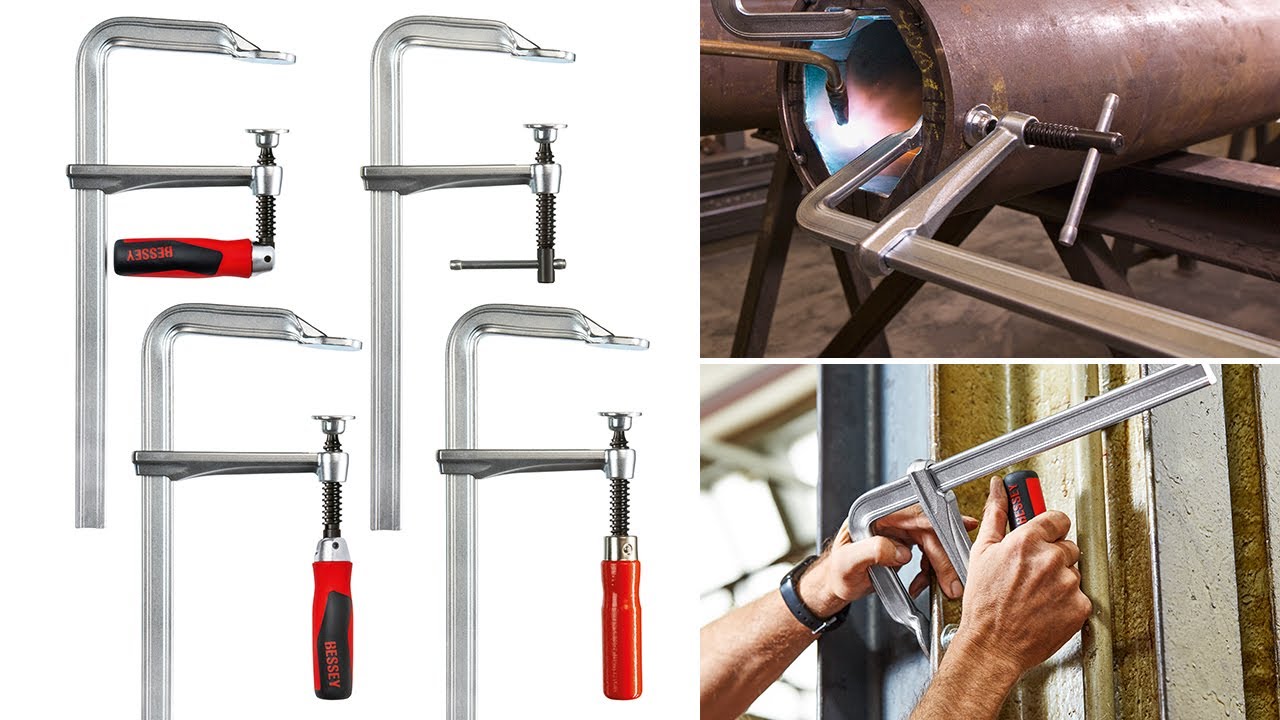 Federnd, elastisch und kraftvoll: Original Ganzstahl-Schraubzwingen GZ  |  BESSEY