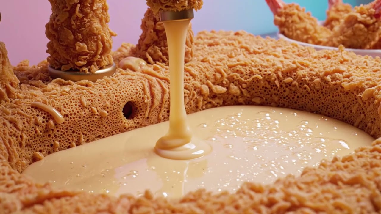 🍯 “Golden Crunch Flow | Oddly Satisfying Honey Drizzle ASMR” ✨