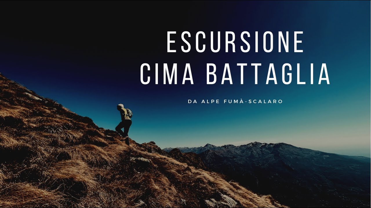 Escursione cima Battaglia da Alpe Fumà