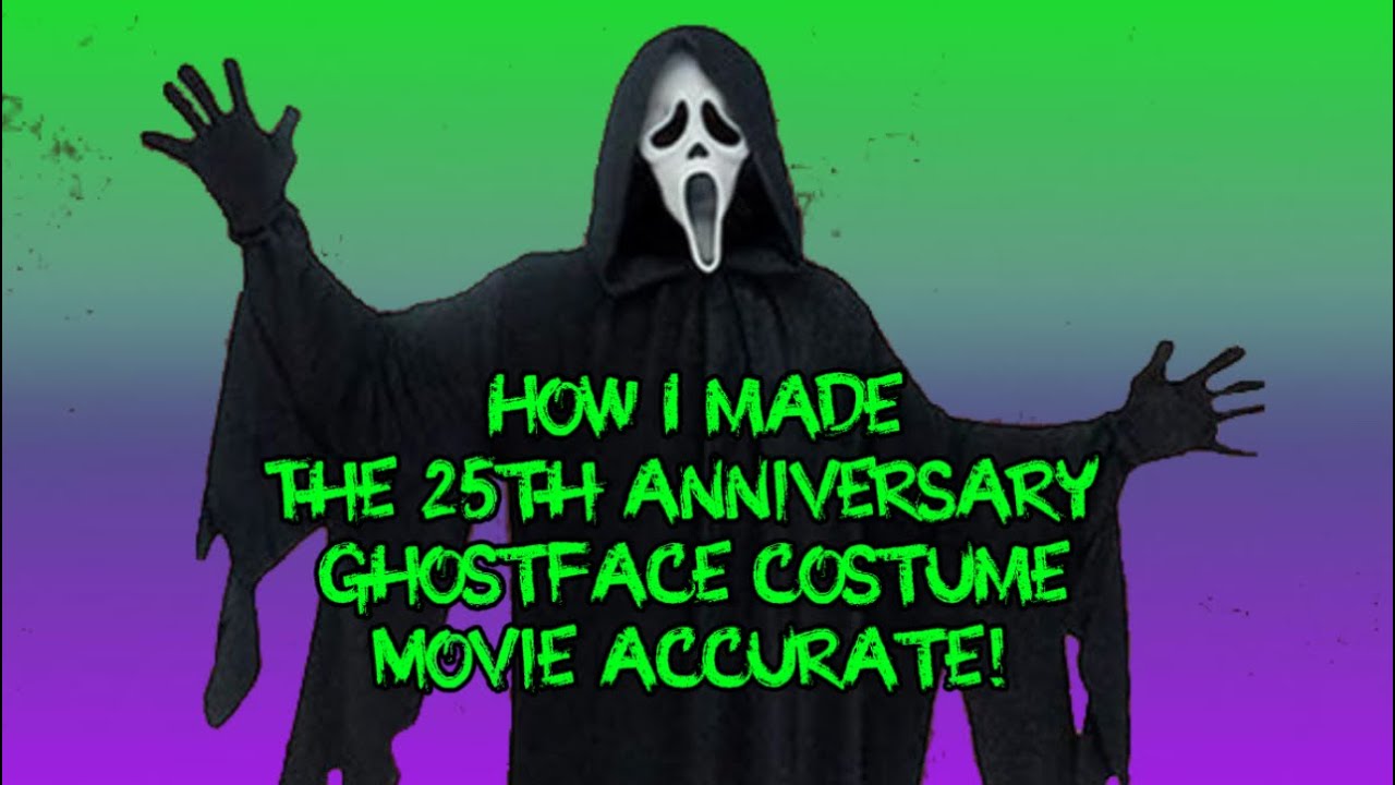 How to make your 25th anniversary ghostface costume movie accurate!?!?