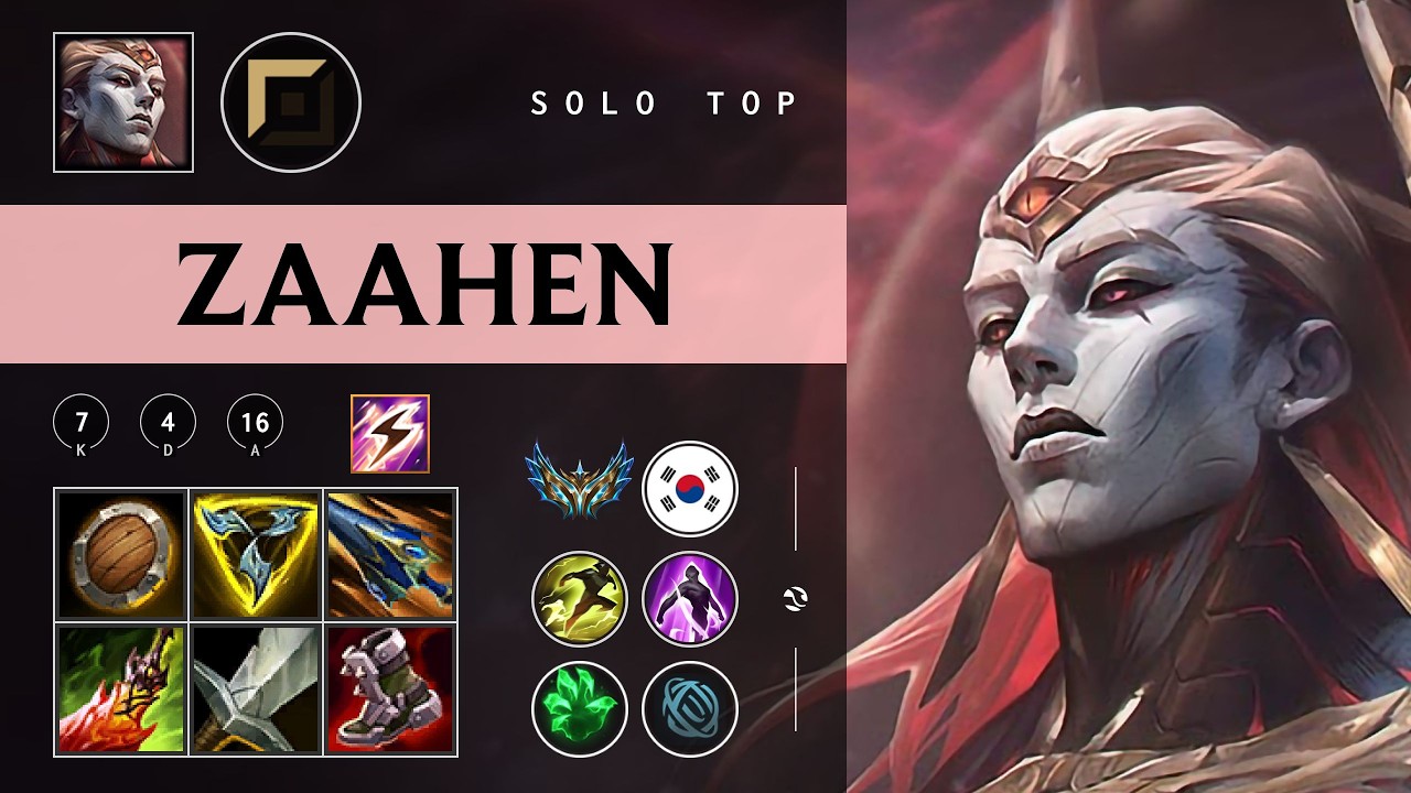 Zaahen Top vs Riven - KR Challenger Patch 26.04