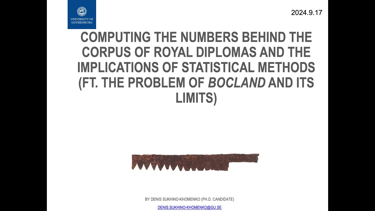 Computing the numbers behind the corpus of royal diplomas and the implications of statistical method