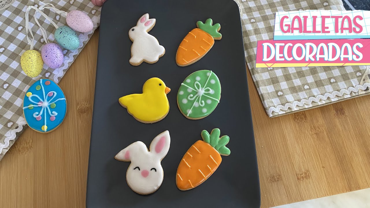 Galletas decoradas con glas&eacute; real - ideal para pascua🐣 | Aroly Carrasco