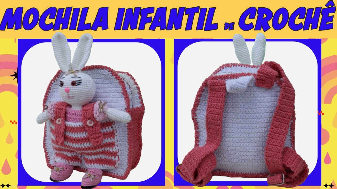 Mochila Infantil de Crochê
