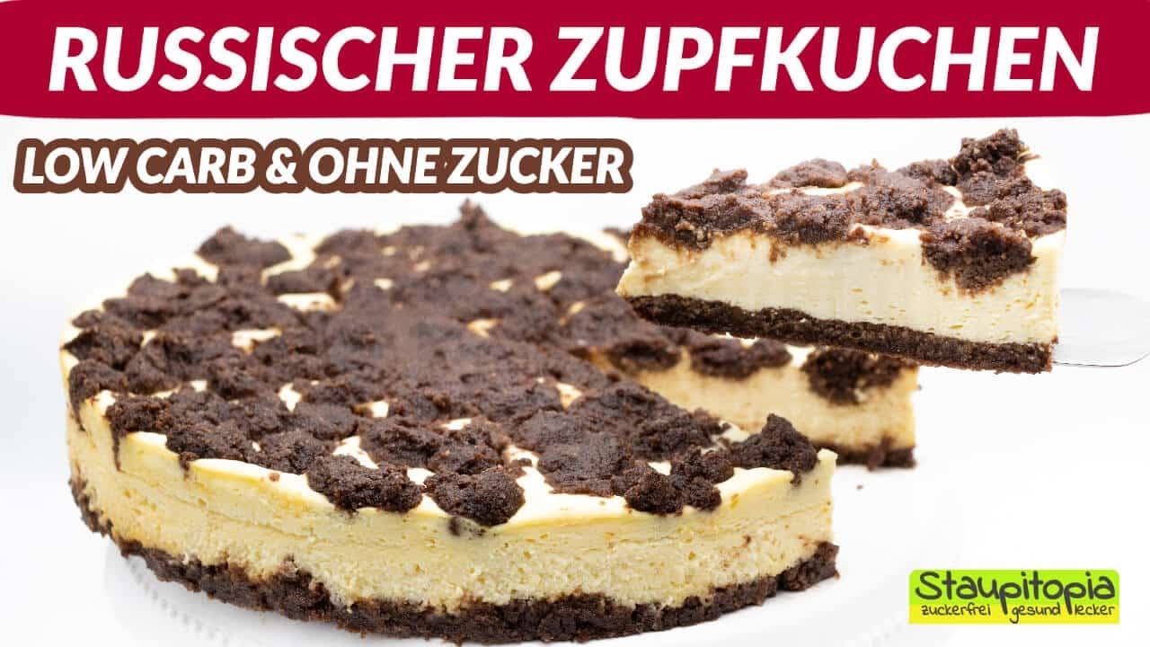Low Carb Russischer Zupfkuchen ohne Zucker - einfach und schnell gemacht