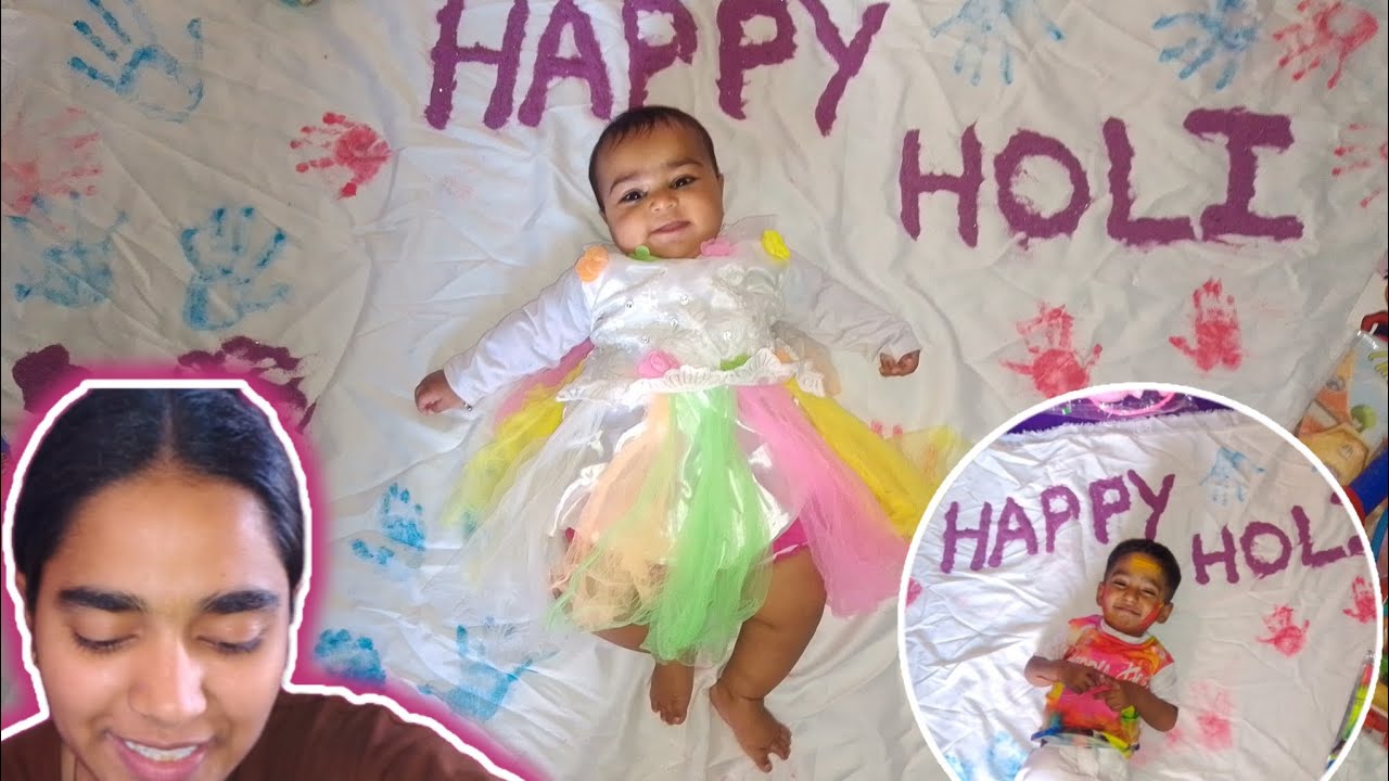 Holi Photoshoot 📷 of vamika and Navyansh😍😍