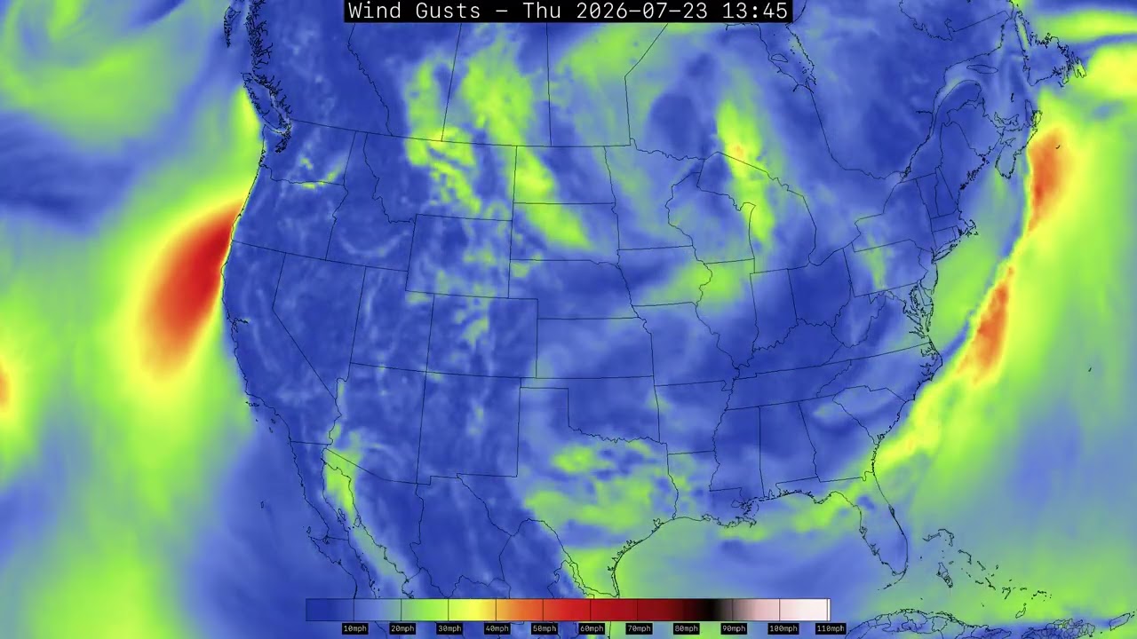 US weather forecast two week outlook -  GFS Run: 2026-07-10 00z