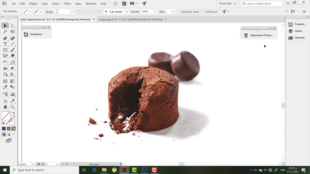 cad cam 4 color separation image part 1