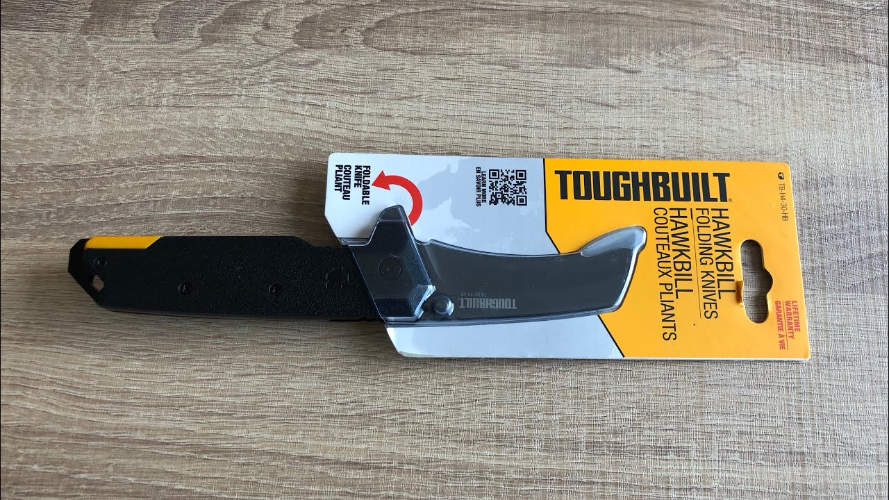 Складной нож Toughbuilt Hawkbill с пожизненной гарантией. Первый взгляд.