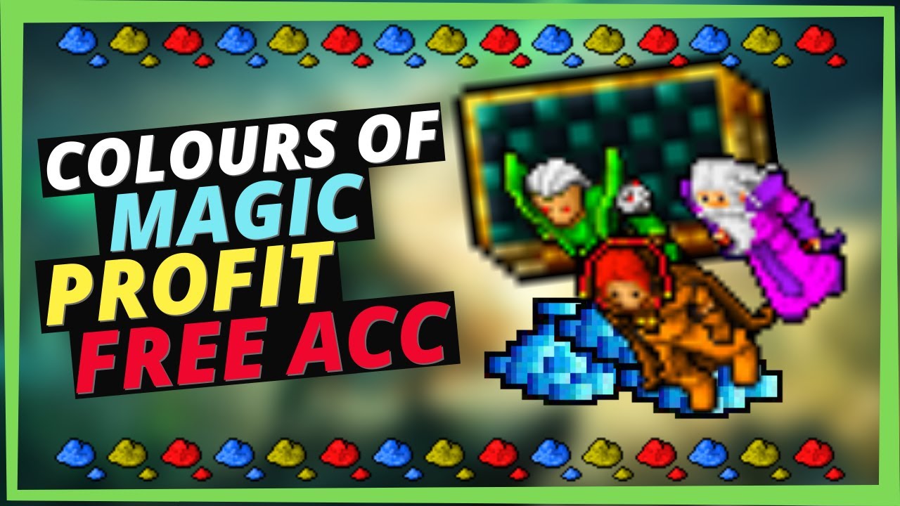 🎈[EVENTO] The Colours of Magic Tibia Profit F&aacute;cil Free Account