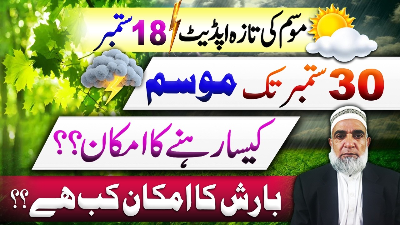 Weather Forecast Till 30th September 2026 in Pakistan | Crop Reformer