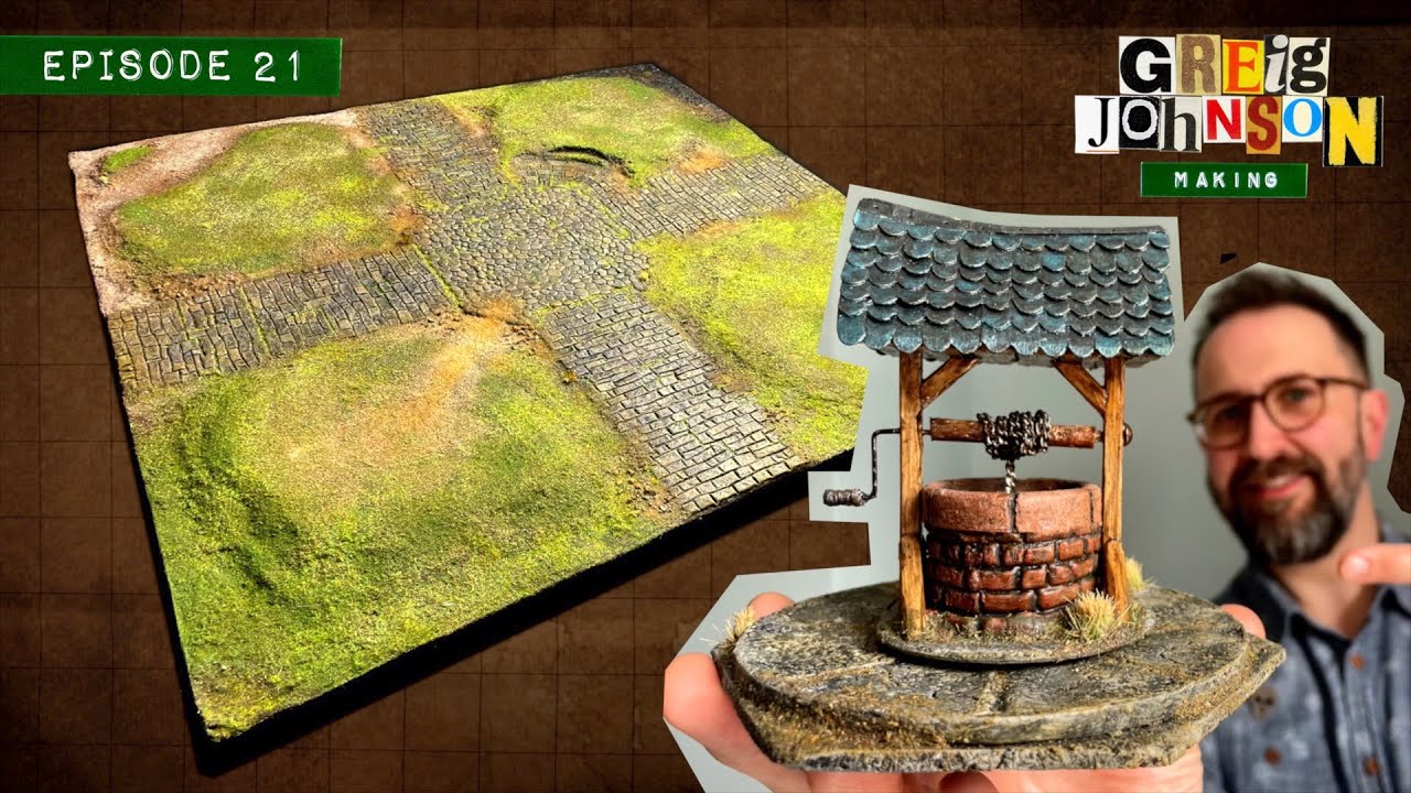 Making a tabletop gaming terrain board and miniature well
