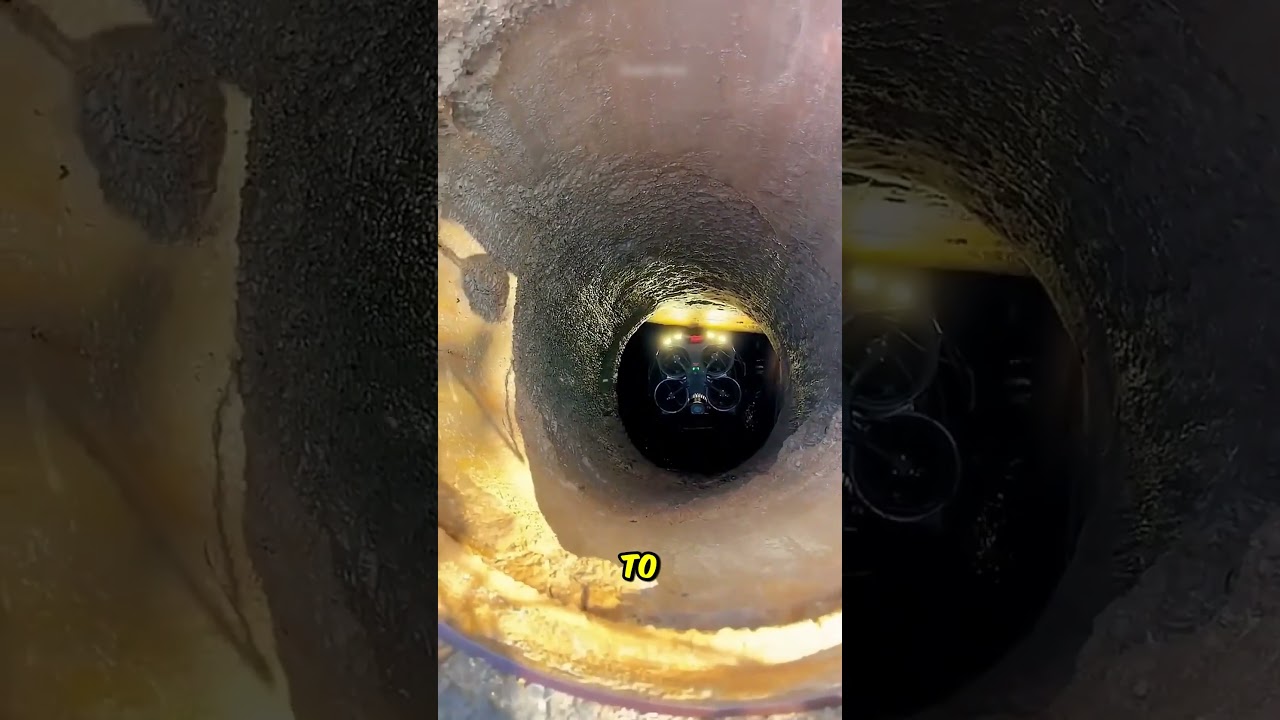 Drone Sent to Inspect Sewers 😱