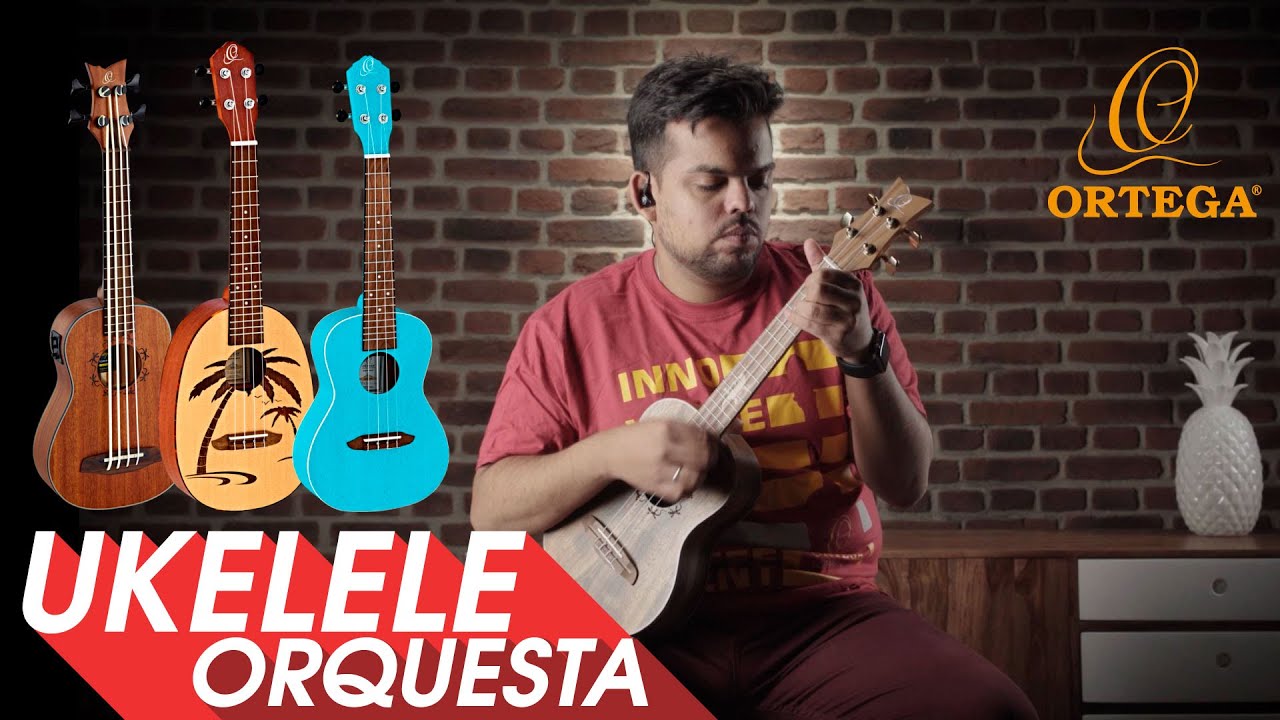 Como tocar el Ukelele Orquesta con Jesus Gonzalez Moreira y Ortega Guitars.