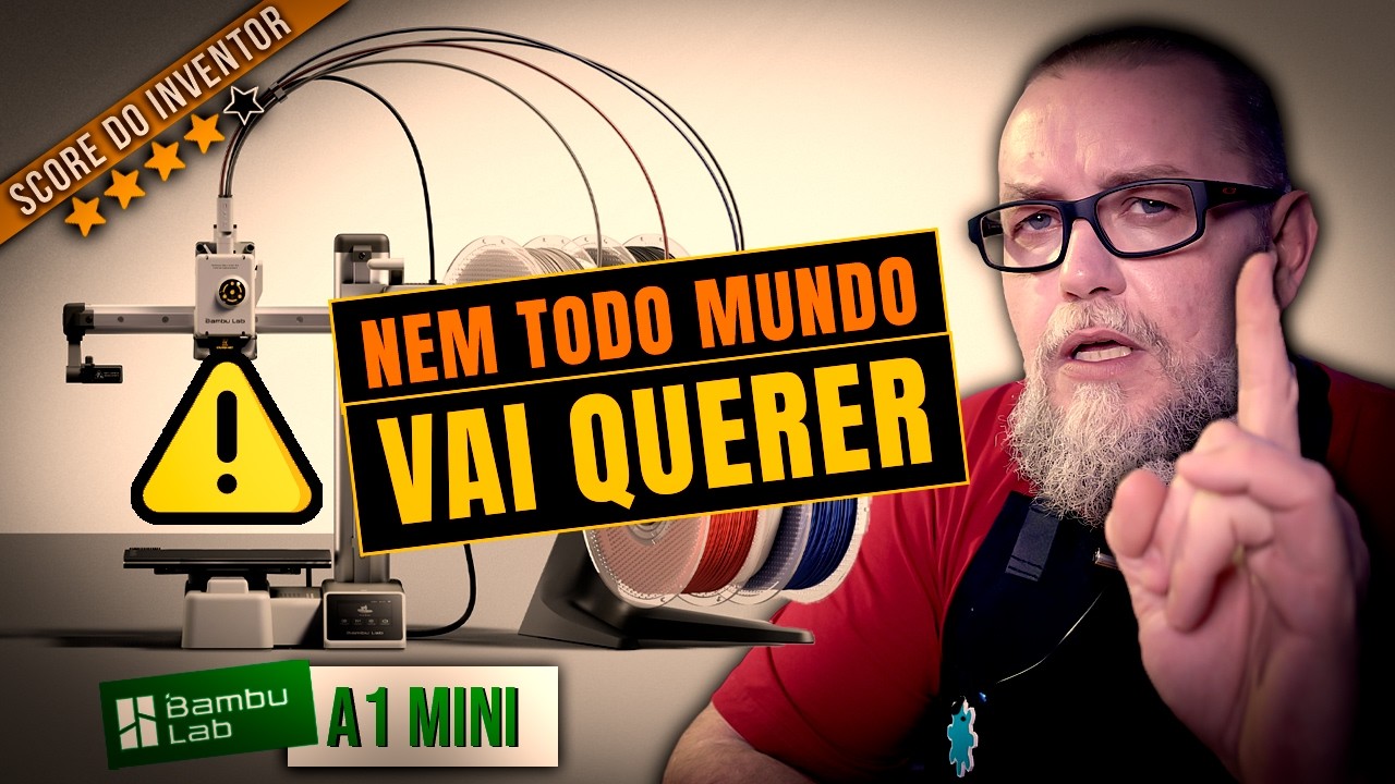 Score do Inventor: Bambu Lab A1 Mini é a Impressora 3D Certa Pra Você? Complemento do Review!