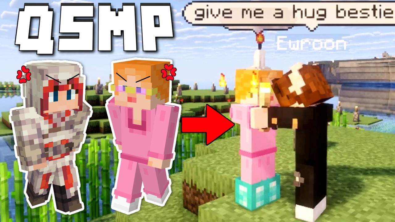 KatieB and Ewroon being Best Frenemies for 9 minutes (QSMP 2)