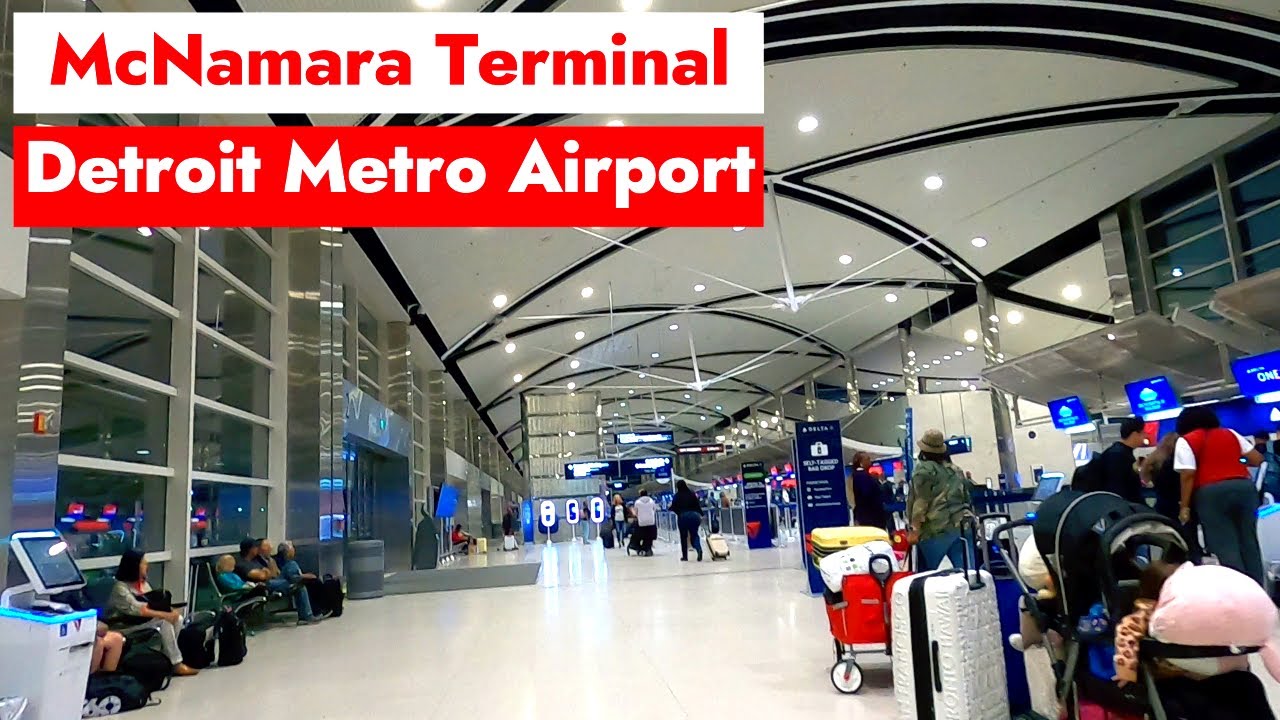 ✈️DTW McNamara Terminal Walking Tour | Detroit Metro Airport