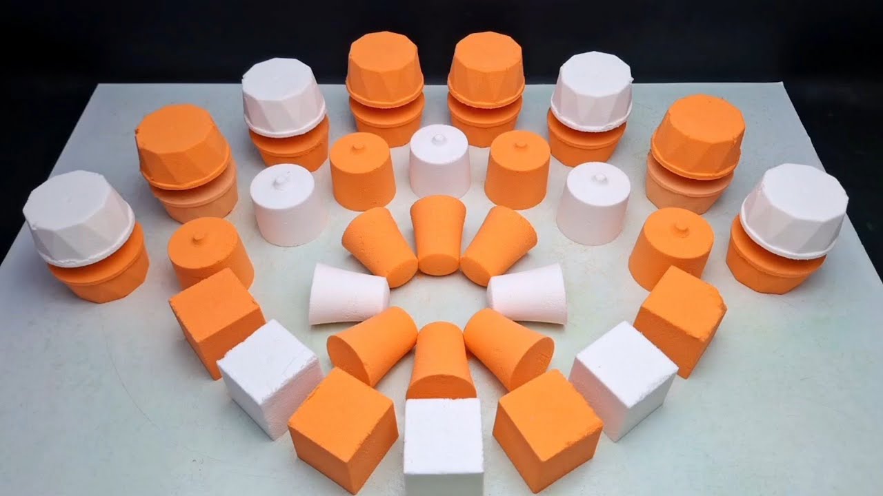 ASMR baking soda crunchy | orange