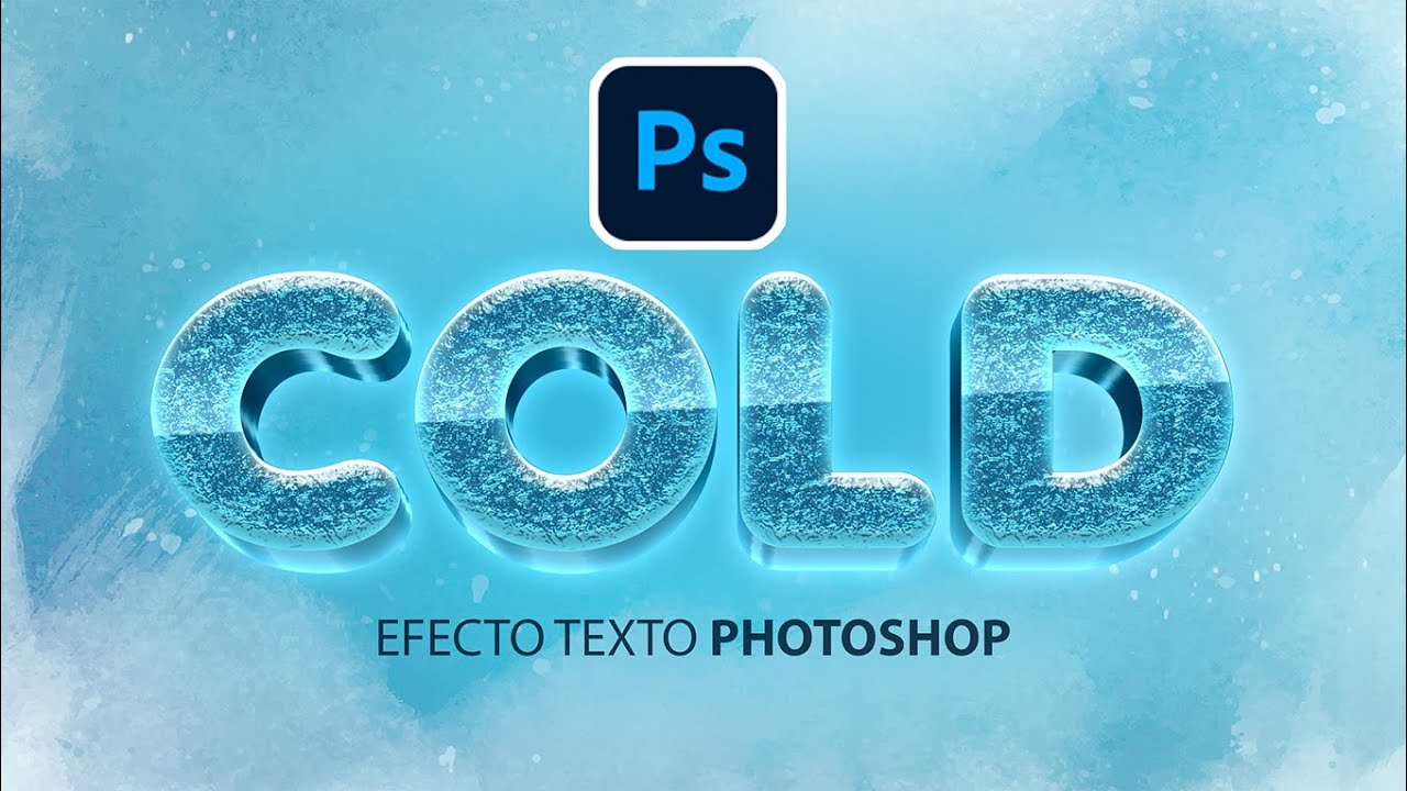 Como hacer efecto de texto de hielo en photoshop