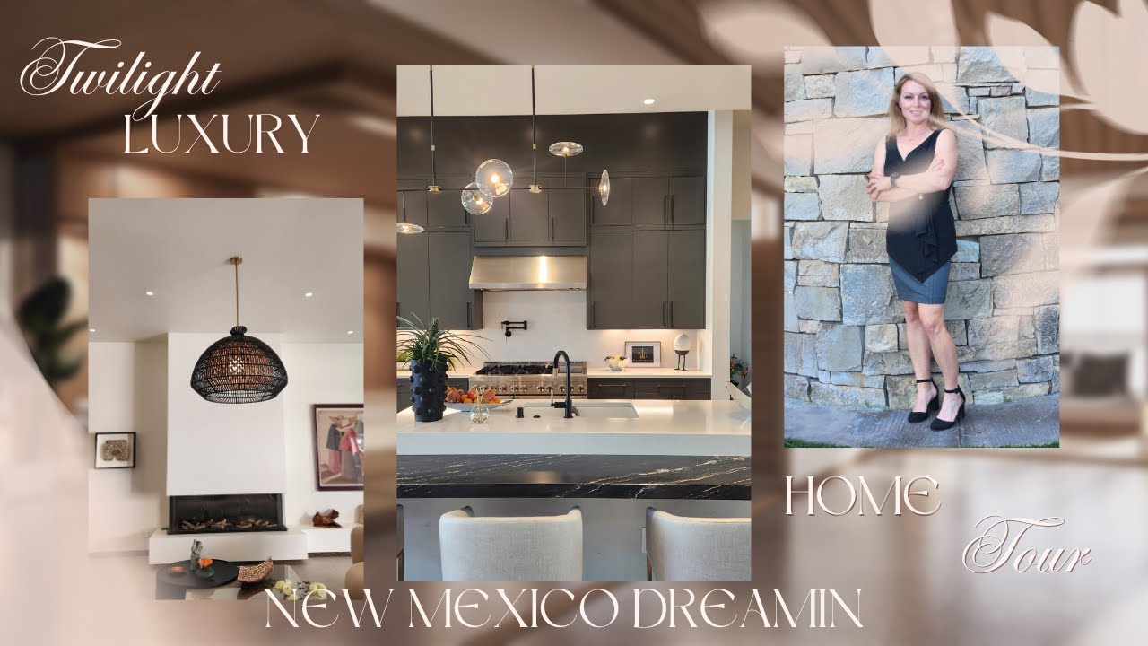 Custom Twilight Luxury Home Prado Los Ranchos Albuquerque, NM Video Tour New House North Valley