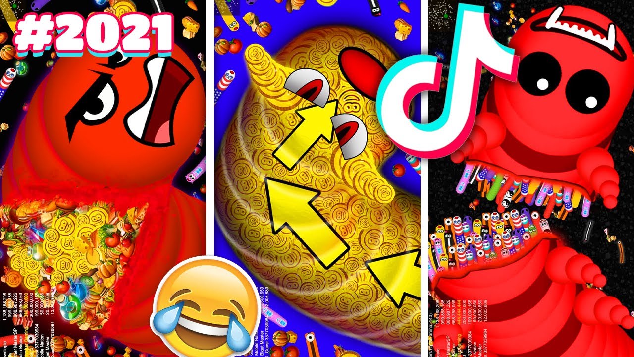 TikTok Cacing WormsZone.io Viral Video Terbaru (Best TikTok Worms Zone io Gameplay Compilation) #22