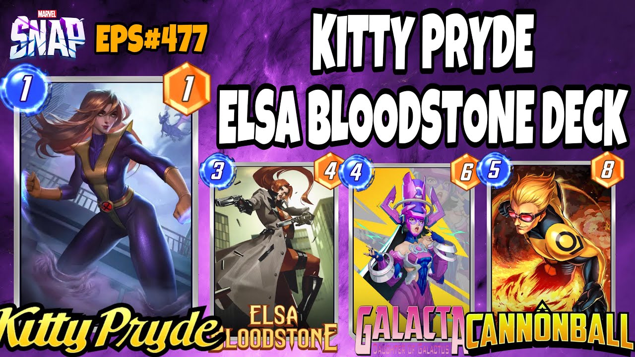 Kitty Pryde & Elsa Bloodstone Deck | Marvel Snap Replay Episode 477