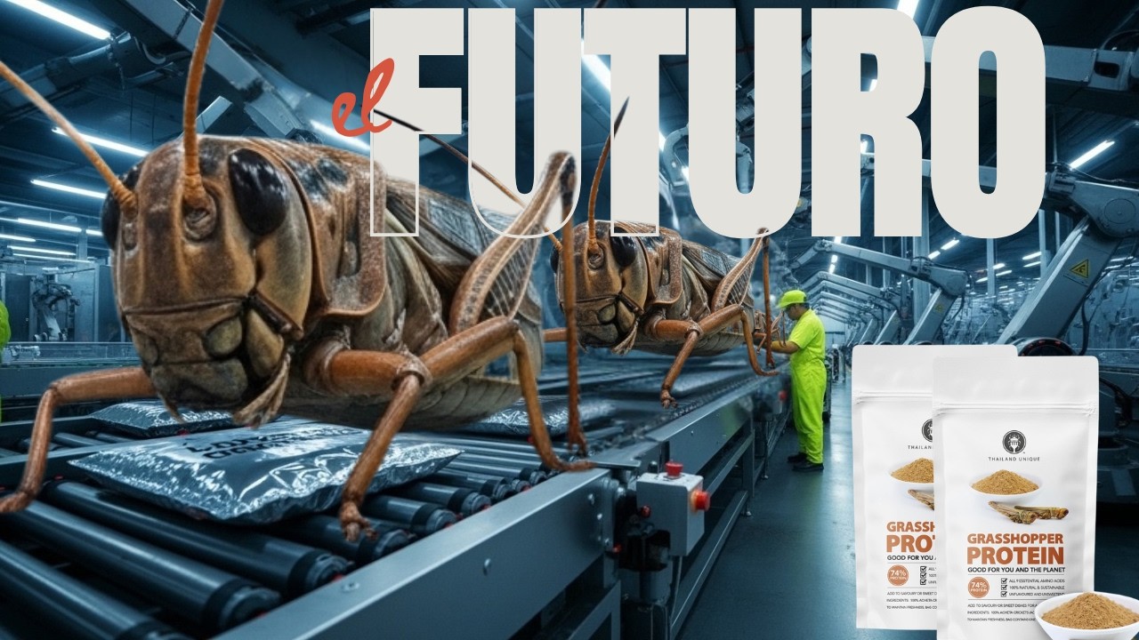 PROTEÍNA DE CHAPULÍN: ¿EL SUPERALIMENTO DEL FUTURO? MÁS PROTEÍNA QUE LA CARNE | PROCESO COMPLETO
