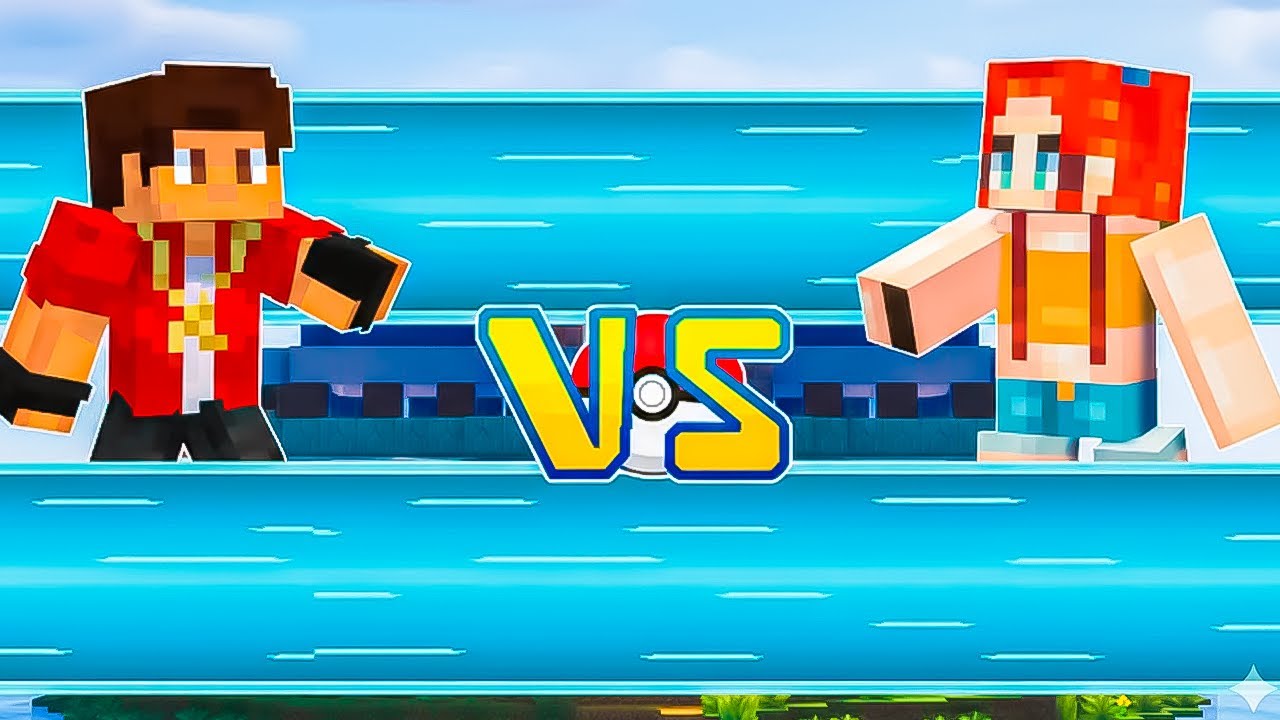 ENFRENTEI a SEGUNDA LÍDER de GINÁSIO de KANTO no MINECRAFT POKÉMON!