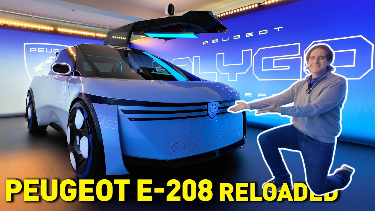 Peugeot Polygon 🚗⚡️ Así será el E-208 del futuro (by wire, Hypersquare y más)