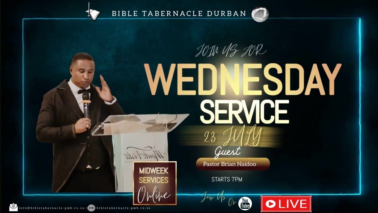 Wednesday Midweek Service | Pastor Brian Naidoo
