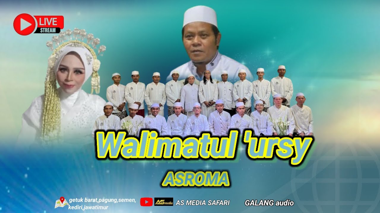LIVE STREAMING.ASROMA,WALIMATUL URSY,Munif vs indra.getuk pagung semen Kediri Jatim. GALANG audio