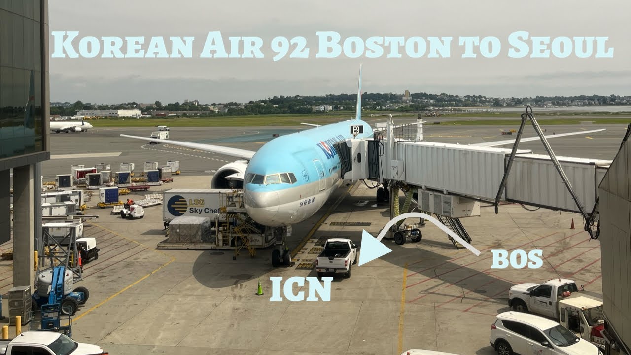 KOREAN AIR 92 BOSTON (BOS) TO SEOUL (ICN) B777-300ER