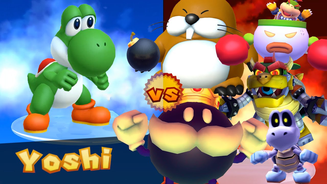 Mario Party Star Rush Toad Scramble With Team Yoshi Vs Rivals Players