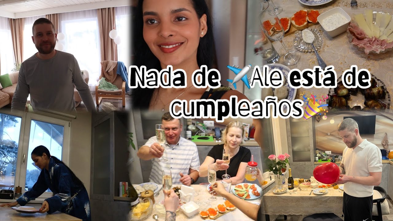 Nada de vuelos🙁Ale esta de cumpleaños🎉todos trabajando😬solo haremos una cena🙏🏻