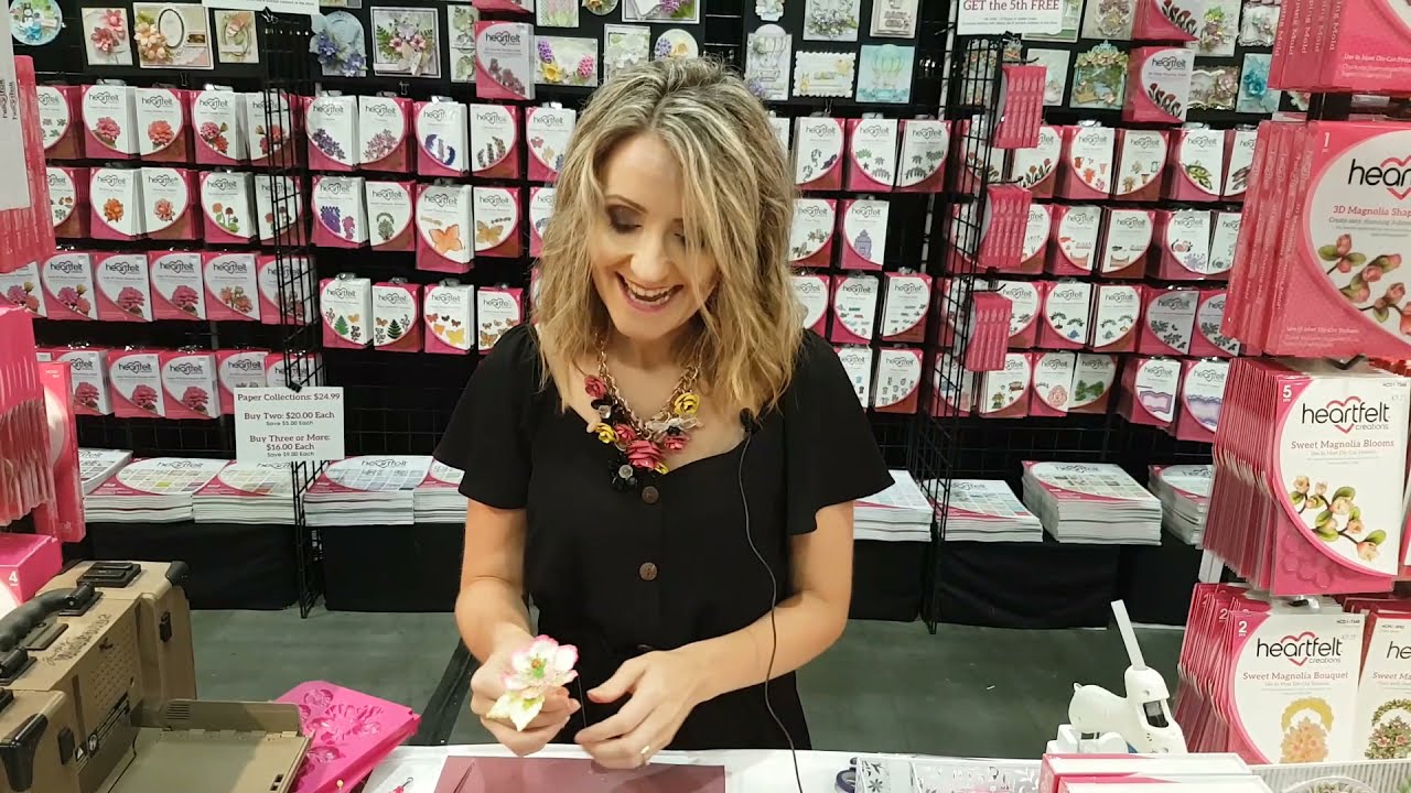 HEARTFELT CREATIONS Demo at the Stamp & Scrapbook Expo 2021