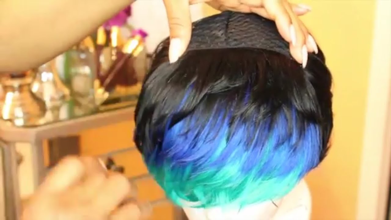 PIXIE quickweave & COLOR Tutorial | EMERALD, BLUE & BLACK
