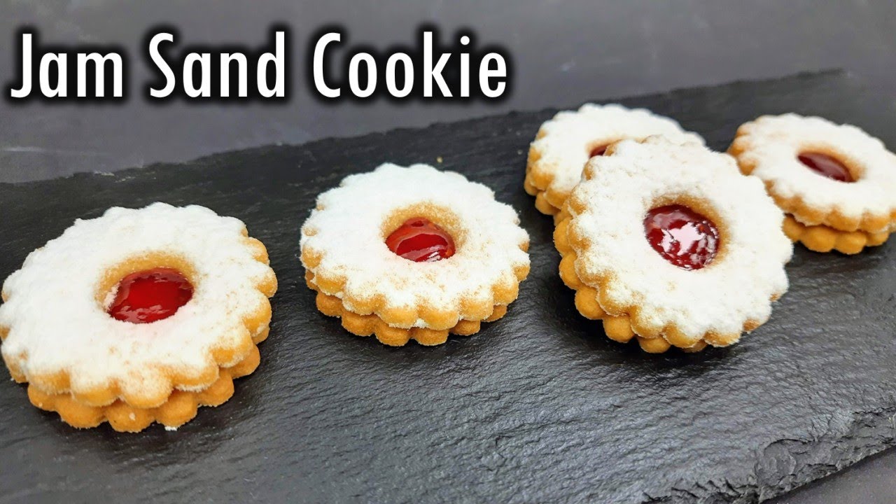 Jam Sand Cookie