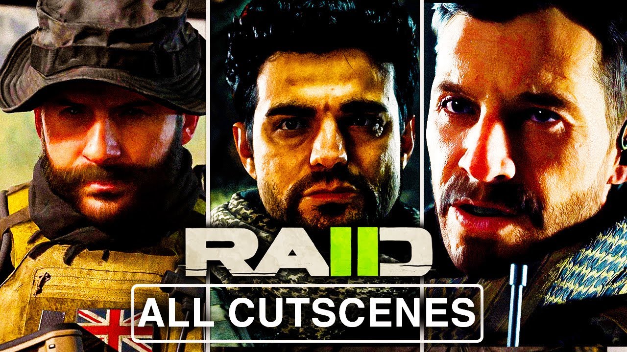 MODERN WARFARE 2 RAID ALL CUTSCENES MOVIE (Episode 1-4) 4K
