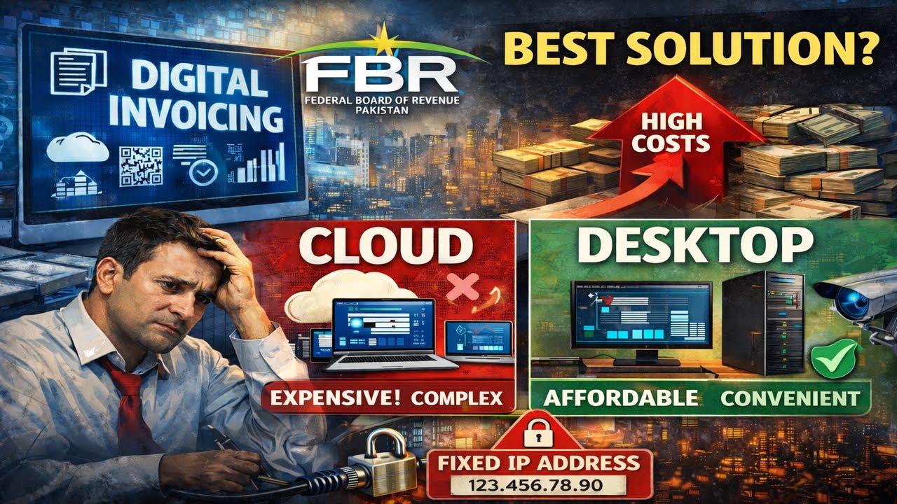 FBR Digital Invoicing explained | Cloud vs Desktop - Which one is Best & Cheapest Solution