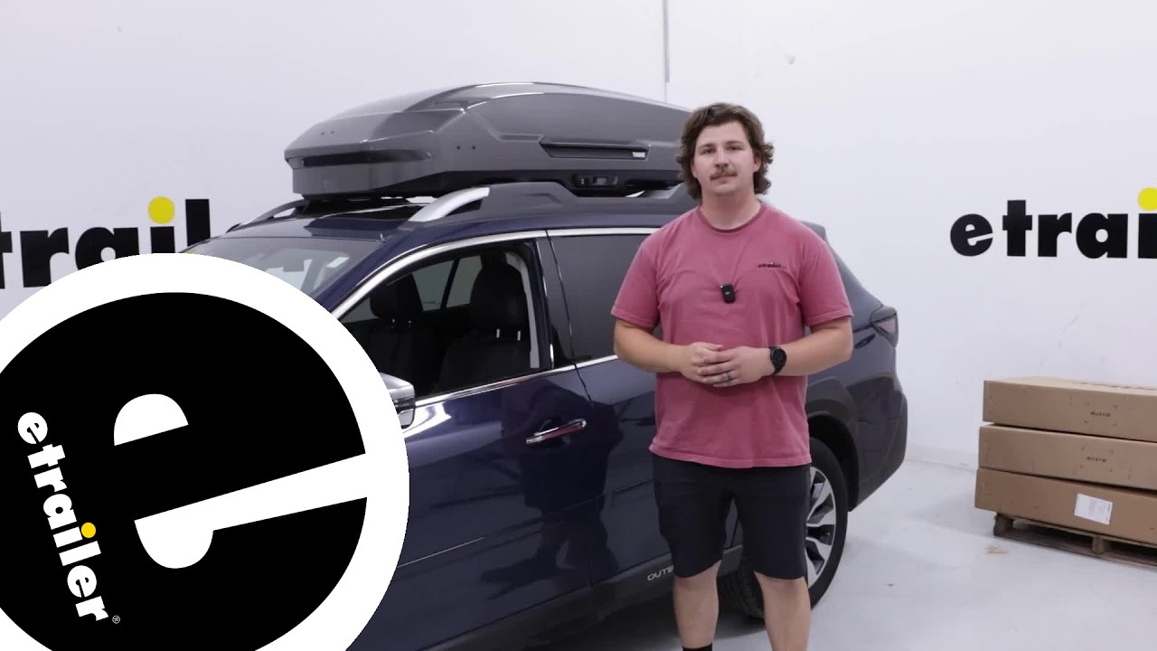 etrailer | Mount: Thule Motion 3 Rooftop Cargo Box on a 2023 Subaru Outback Wagon